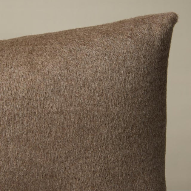 This pillow features Dixon Mohair Weave with a knife edge finish. With a brushed and felted finish, this mohair weave has...