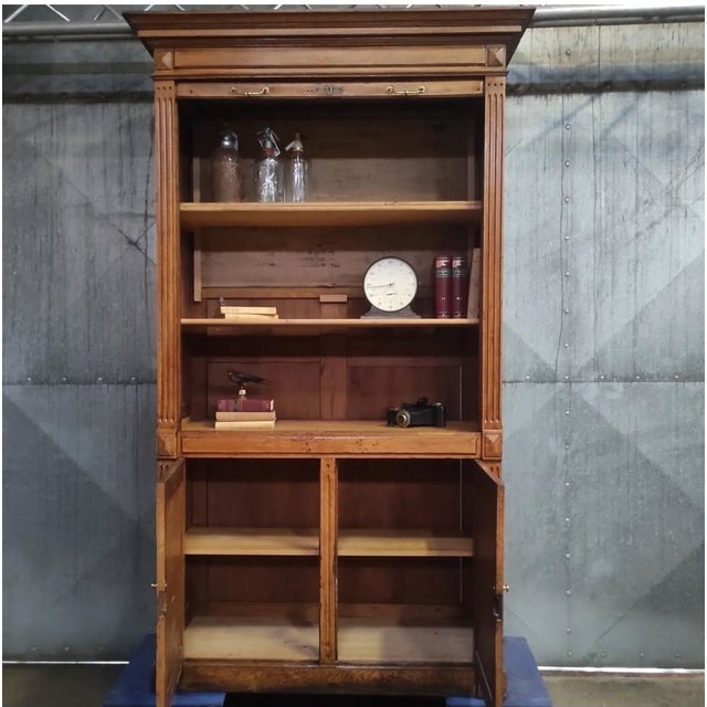 Antique Tambour Cabinet For Sale - Image 5 of 10