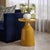 Abstract Arteriors Home Turin End Table, Yellow For Sale - Image 3 of 6