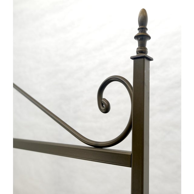 Vintage Steel & Brass Baker's Rack MINT For Sale - Image 13 of 17