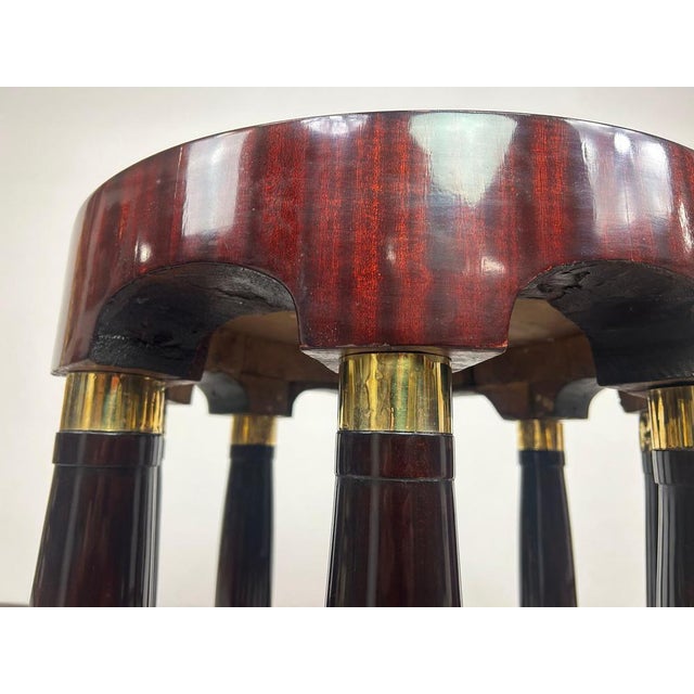 Brown Very Haberfeld Secession Coffee Table attributed to Adolf Loos for f.o. Schmidt, 1890s For Sale - Image 8 of 9