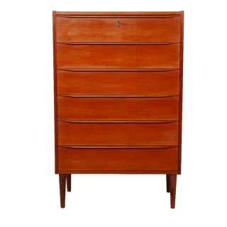 Large Vintage Danish Chest of Drawers in Teak For Sale