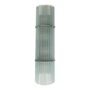 Mid 20th Century Large Glass Rod Luminaire 4-Light Chrome Sconce by Forecast Lighting