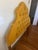 Vintage mid-century tufted twin headboard in golden-yellow velvet. Total height: 45" Height of unsheltered section: 25