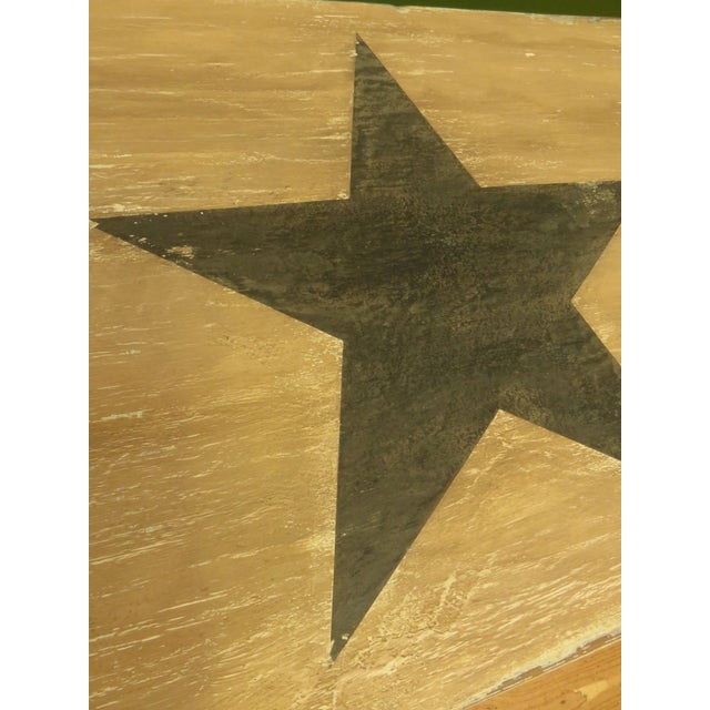 Folk Art Painted Blanket Box with Barn Star Design, 1890s For Sale - Image 18 of 18
