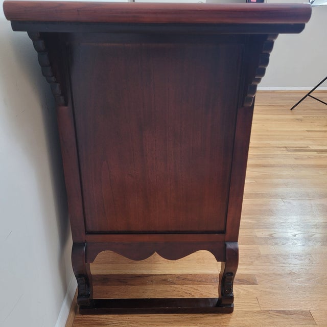 Late 20th Century Korean Apothecary Tansu Chest Cabinet Sideboard Console Credenza Campaign Style For Sale - Image 10 of 14