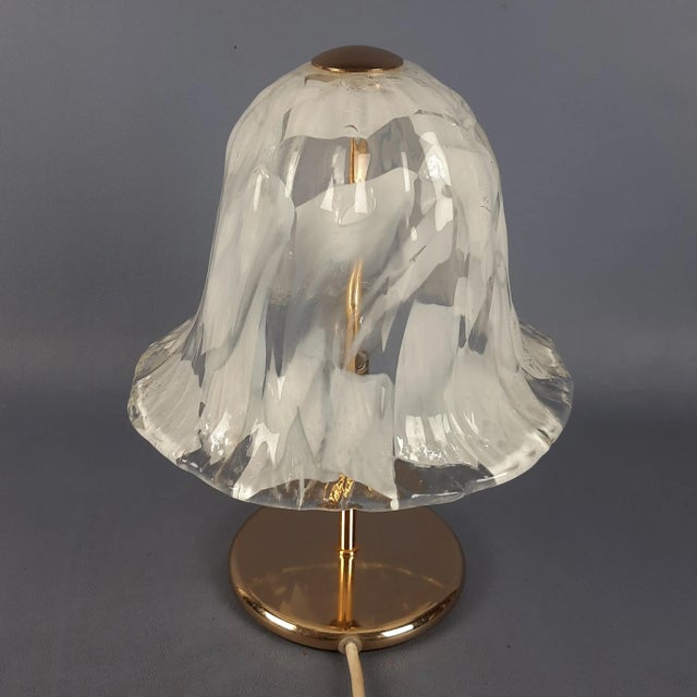 Modern Murano Glass and Brass Mushroom Table Lamp from La Murrina, 1970s For Sale - Image 4 of 18