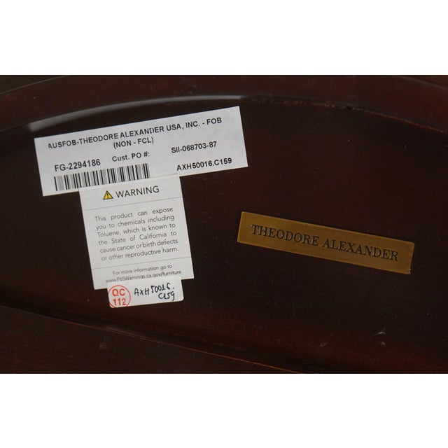 Pair Theodore Alexander 50016 Neoclassical Lamp Tables For Sale - Image 15 of 15
