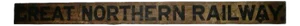 Large Victorian Great Northern Railway Platform Sign, 1890s