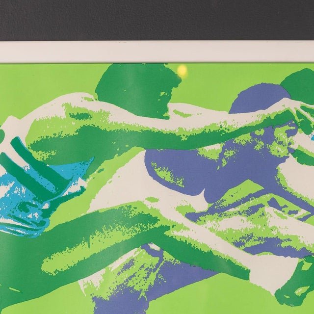 Blue Vintage German Framed Olympic Posters, 1972, Set of 5 For Sale - Image 8 of 18