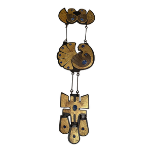 Decorative Wall Hanging Mid-Century Modern Folk Art J Moreno