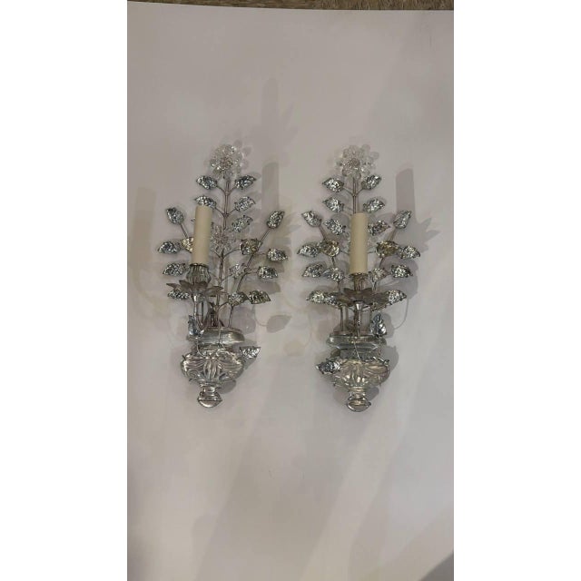 1930s Silvered Metal Sconces - a Pair For Sale - Image 9 of 14