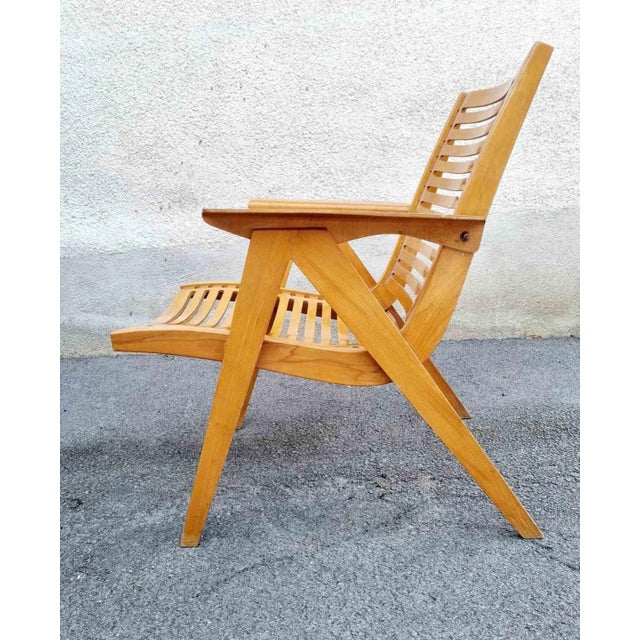 Brown Set of Mid-Century Rex Armchairs Model 120 by Niko Kralj for Stol Kamnik, Slovenia, 1960s For Sale - Image 8 of 11