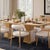 Boho Chic Nolan Natural Wood Dining Table For Sale - Image 3 of 9