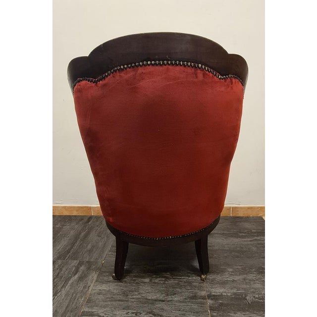 English Armchair on Wheels, Late 18th Century For Sale - Image 11 of 18