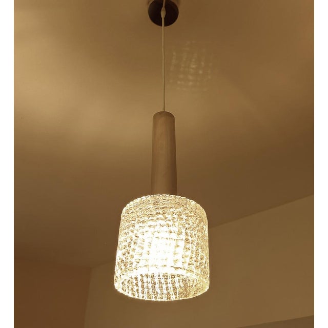 Kalmar Vintage Glass Pendant Lights from Kalmar, 1970s, Set of 3 For Sale - Image 4 of 16