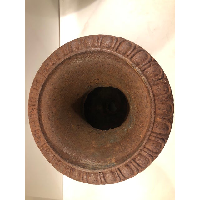 Coffee Vintage French Cast Iron Urn For Sale - Image 8 of 10