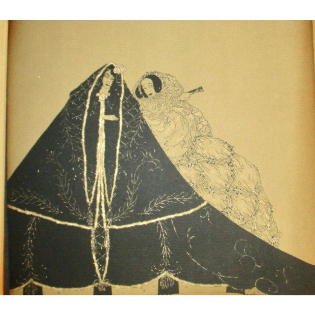 Illustration Pair of Line Block Print Illustrations Book Plates - a Pair For Sale - Image 3 of 10