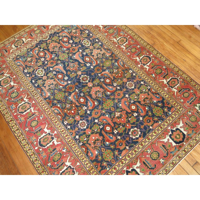 Late 19th Century Zabihi Collection Antique Caucasian Baku Rug - 5' x 6'7" For Sale - Image 5 of 6