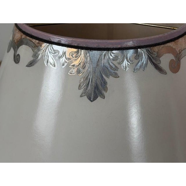 Mid 20th Century Mid 20th Century Murano Pink and Gold Glass Table Lamps W/ Coordinating Parchment Shades - a Pair For Sale - Image 5 of 16