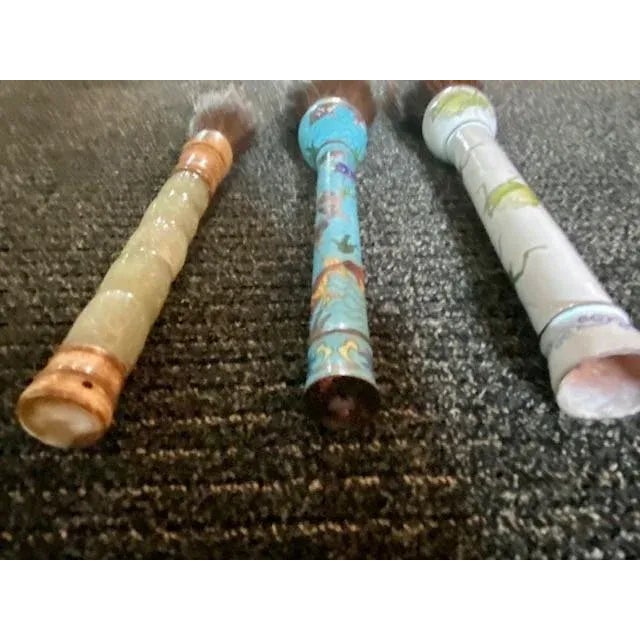 Chinese Vintage 1960s Chinese Calligraphy Brushes - Set of 3 For Sale - Image 3 of 10