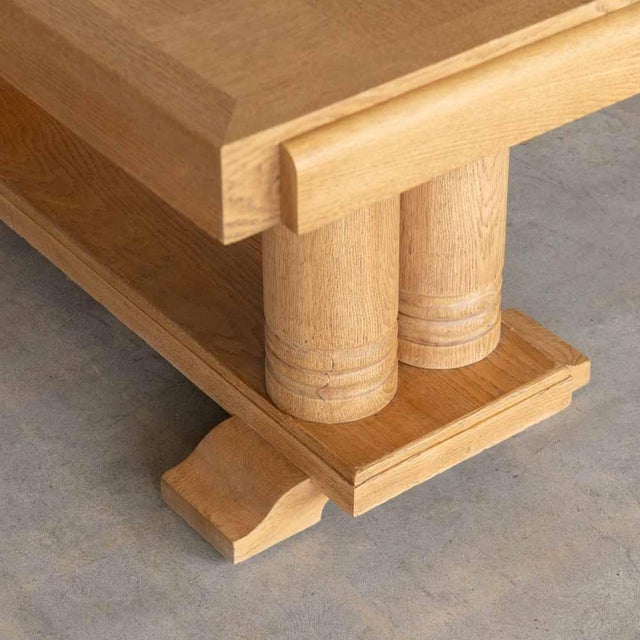 1940s French Wood Table by Charles Dudouyt For Sale - Image 9 of 12