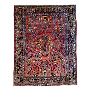 Antique Sarough Farahan Rug For Sale