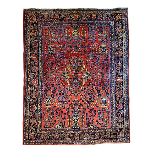 Antique Sarough Farahan Rug For Sale