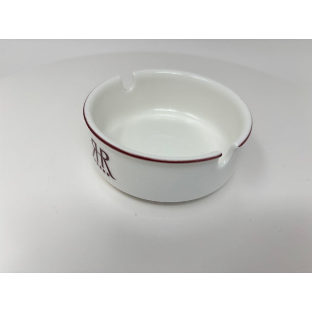 Vintage Villeroy & Boch for Le Royal Luxembourg Porcelain Hotel Ashtray For Sale In Palm Springs - Image 6 of 6
