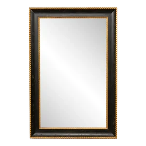 Vintage American Black & Gold Mirror