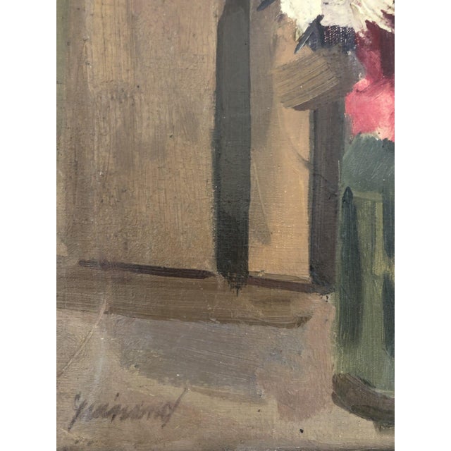 Modern René Guinand, Bouquet de fleurs, 1950, Oil on Canvas, Framed For Sale - Image 3 of 11