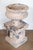 Light Pink Pair of English Edwardian Period 1900s Reconstituted Stone Urns with Lion Heads For Sale - Image 8 of 14
