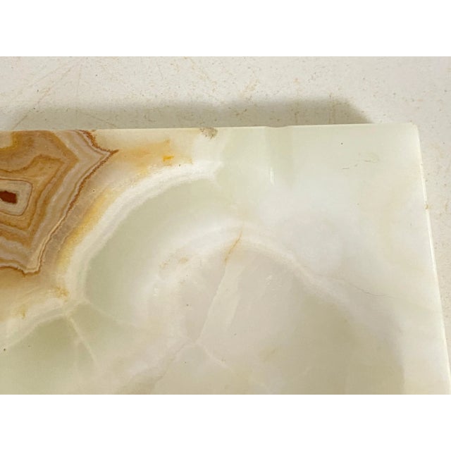 Gemstone Large Ashtray Vide Poche in White Onyx, Italy, 1960s For Sale - Image 7 of 10