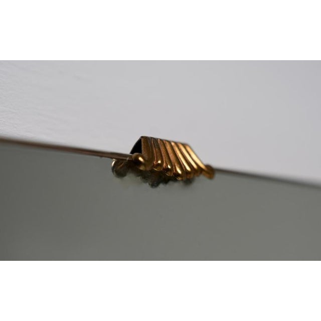 Italian Wood, Glass and Brass Credenza with Mirror, Italy, 1960s For Sale - Image 11 of 14