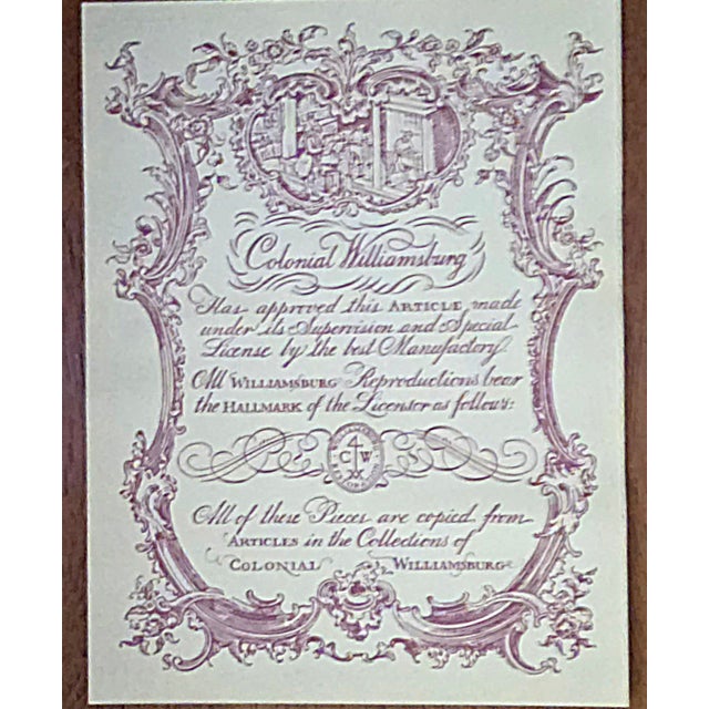 Traditional Late 20th Century Baker Furniture Williamsburg Reproduction Mahogany Drop-Leaf Dining Table For Sale - Image 3 of 13