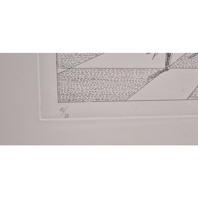 Antonio Marasco, Composition, 1970s, Etchings, Set of 2 For Sale - Image 6 of 14