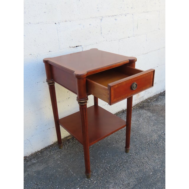 Brown Ethan Allen Nightstand Bedside Side End Table 6375 For Sale - Image 8 of 14
