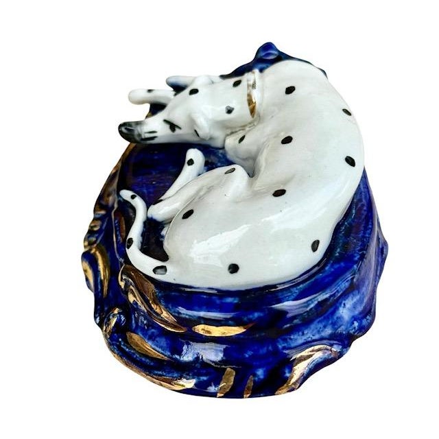 19th Century 19th Century English Staffordshire Dalmatian Figurines - Pair For Sale - Image 5 of 8