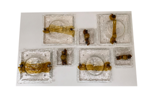 Vintage Wall Lamps, 1970, Set of 7