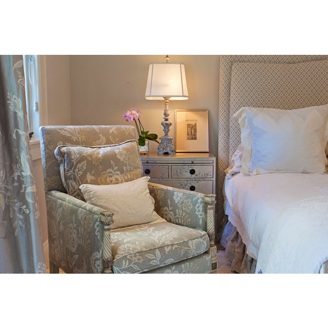 English Panache Michael Taylor Chair in Cowtan & Tout Fabric For Sale - Image 3 of 3