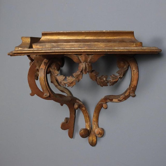 Antique Shelves Gilded Wood Italy Xviii Century For Sale - Image 3 of 7
