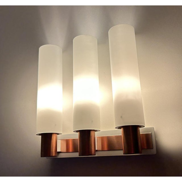 Vintage Sconce in Glass from Kaiser, 1960s For Sale - Image 11 of 15
