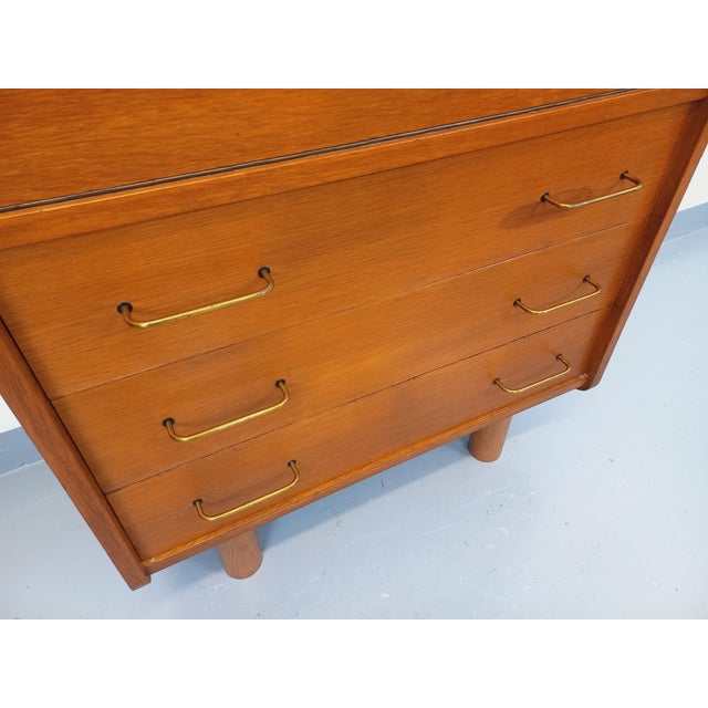 Vintage Oak Secretaire, 1960s For Sale - Image 14 of 16