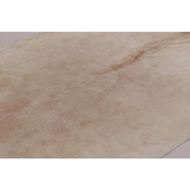 Rug & Kilim Rug & Kilim’s Large Cowhide Rug in Beige and Cream White Tones For Sale - Image 4 of 9
