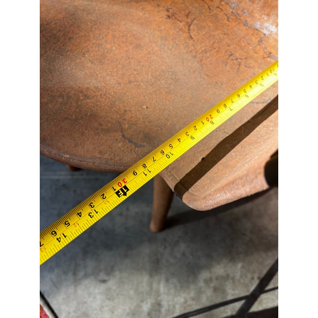 Vintage Geometric Abstract Metal Chair in the Style of Oswald H For Sale - Image 10 of 12