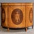 Early Italian Neo-Classical Style Satinwood & Mahogany Inlaid Demilune Cabinets - Pair For Sale - Image 4 of 6