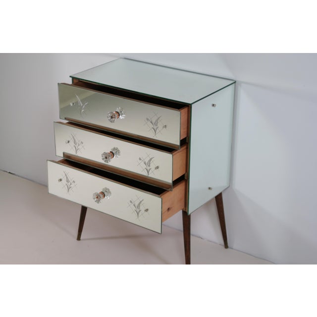 Art Deco Mirrored Chest of Drawers, 1950s For Sale - Image 10 of 15