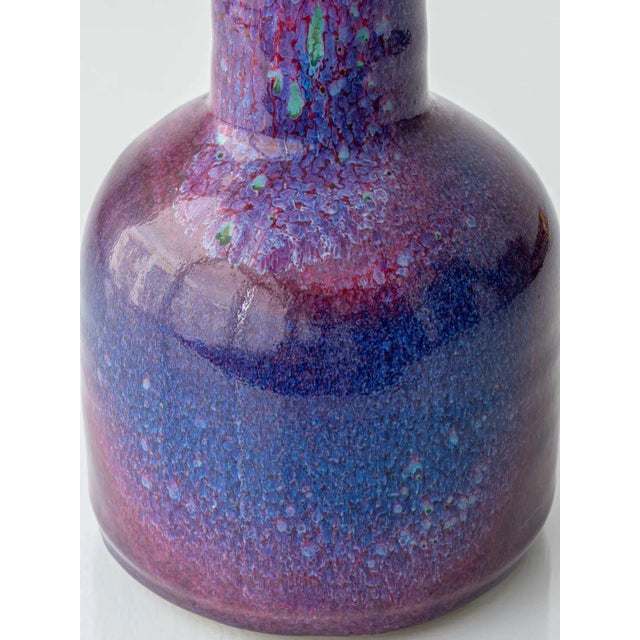 Glass Mid-Century Modern Ceramic and Opaline Glass Table Lamp by Jaap Ravelli, 1950s For Sale - Image 7 of 12