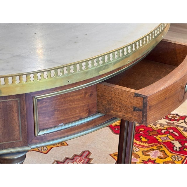 Metal Late 19th Century French Louis XVI Style Bouillotte Table For Sale - Image 7 of 12