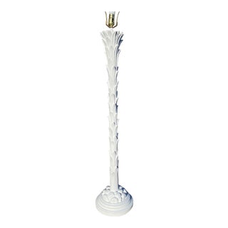 Vintage Palm Beach Style Palm Frond Floor Lamp by Chapman in the Manner of Serge Roche For Sale